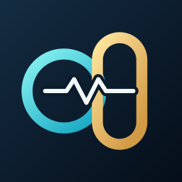 Human Signals: a cyan ring and gold wearable loop sharing one signal